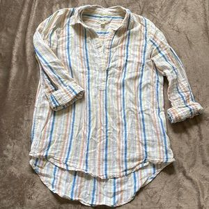 Linen Shirt (women’s, size small, Per Se, striped)